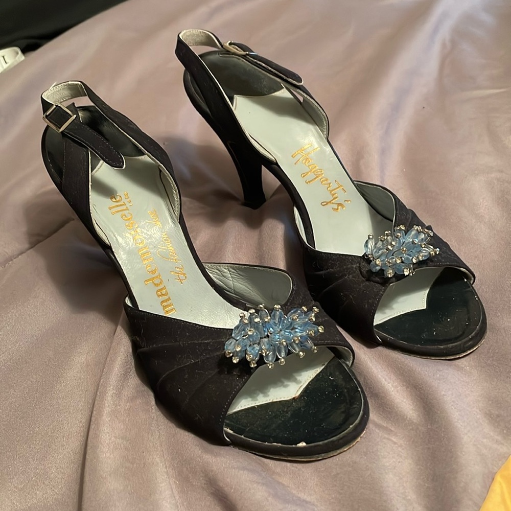 1950s peep toe heels